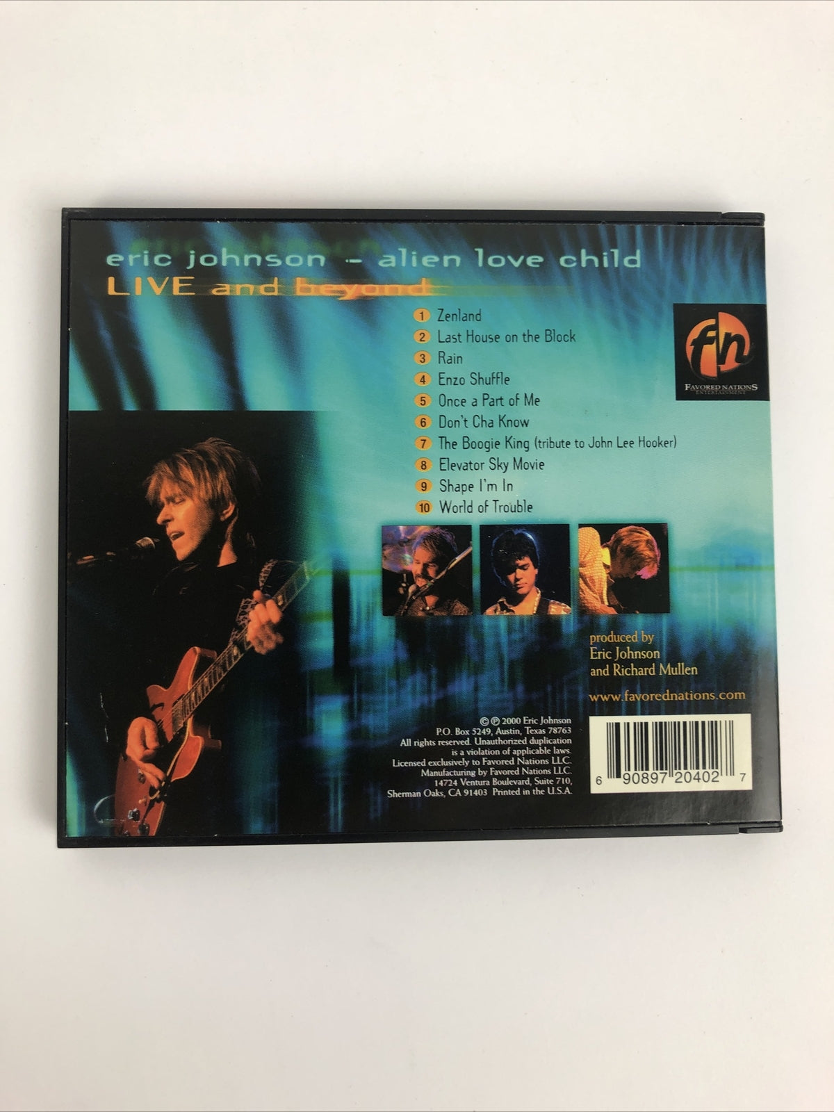 Live & Beyond - Digital Audio CD By ERIC JOHNSON LIVE and Beyond * Mint Disc #56