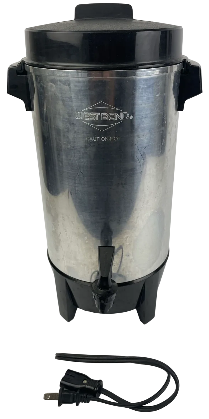 West Bend Coffee Percolator - 12-42 Cup - Party Perk - Large Capacity - 58002
