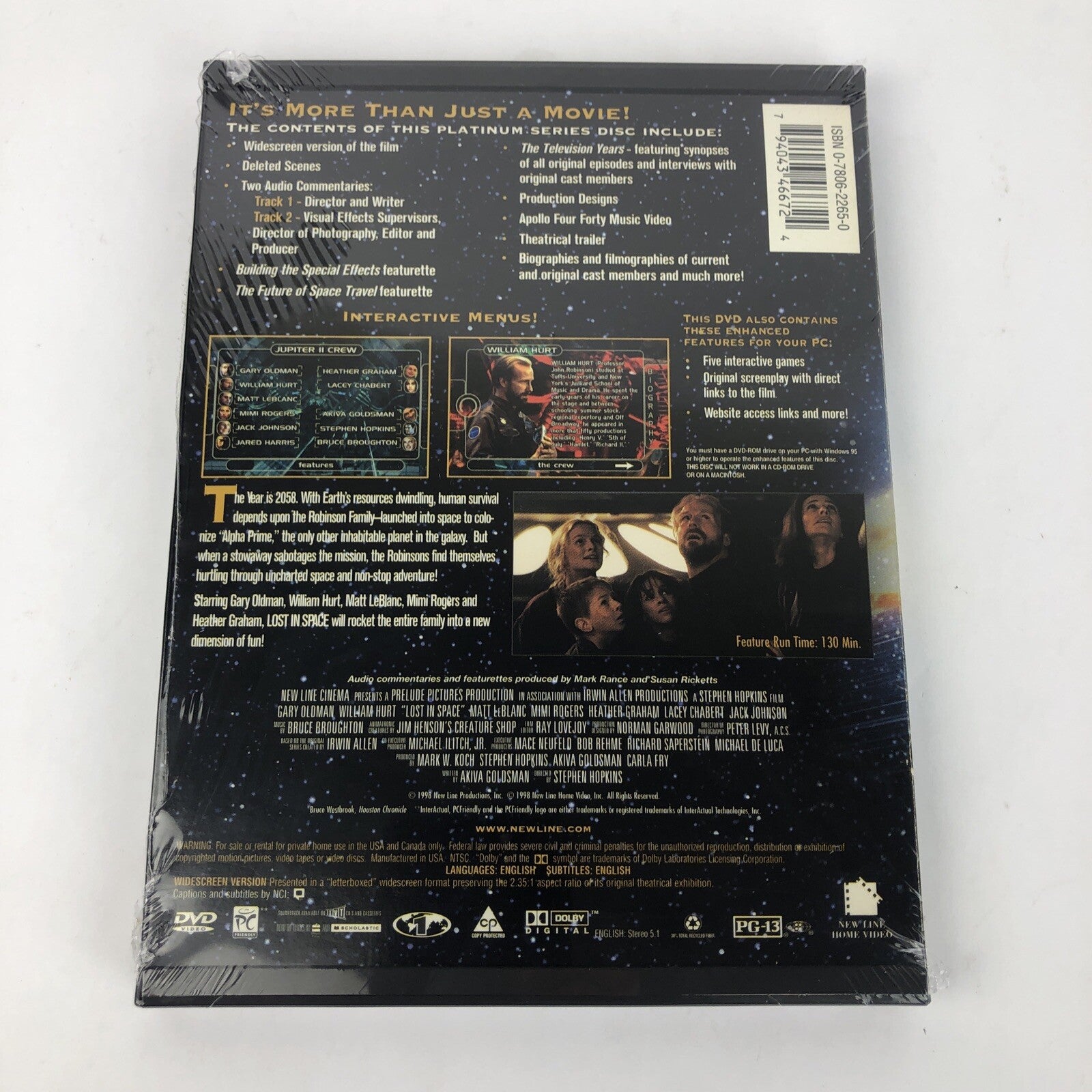 Lost In Space (DVD, 1998) Jim Hensons Crearures - Mint Disc