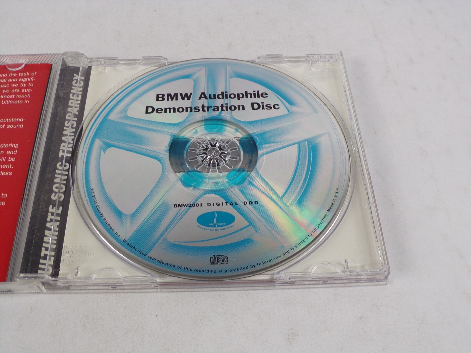 BMW Audiophile Demonstration Disc Christy Baron Livingston Taylor Sara K. CD#58