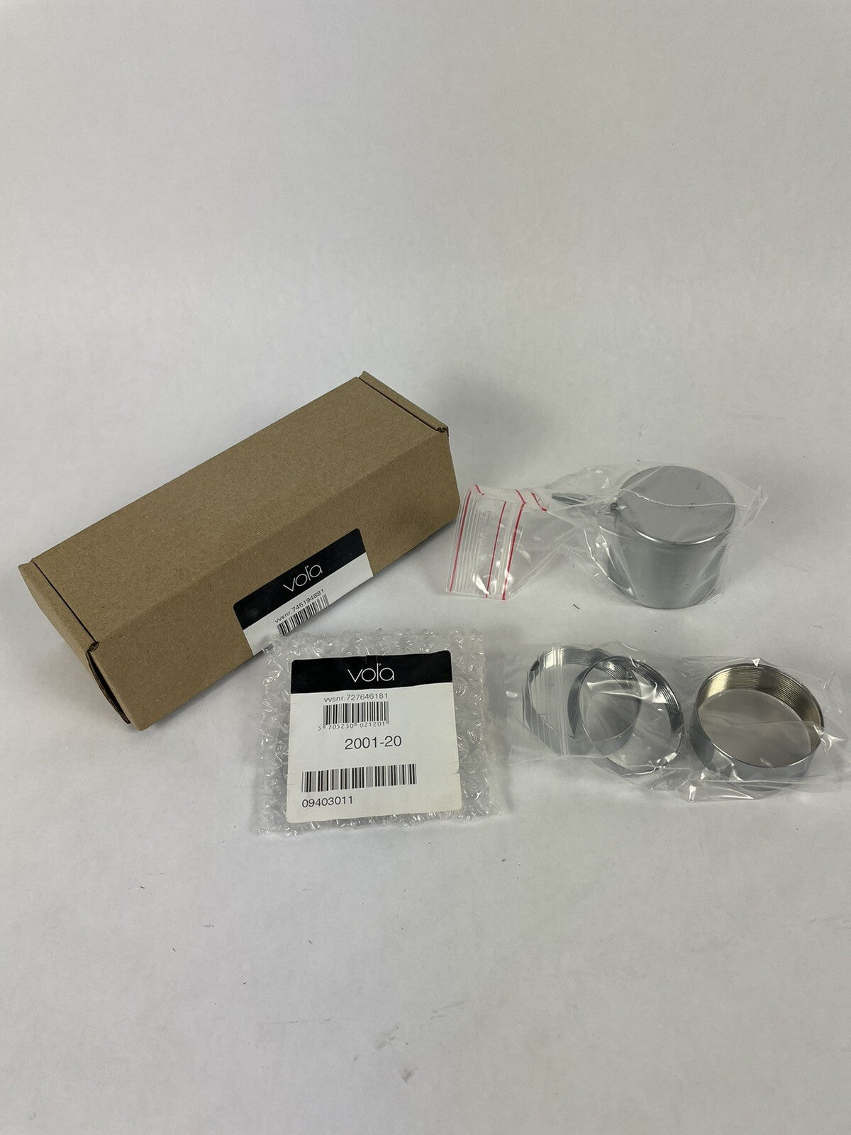 Vola NR64G-20 Brushed Chrome operating Diverter Handle for 5400/5600