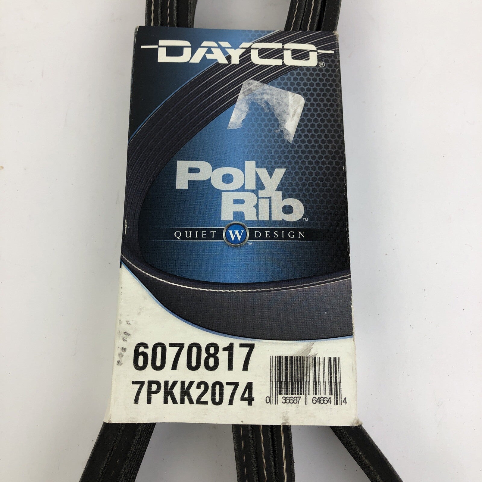 Dayco 6070817 serpentine belt 7PK2074 poly rib belt