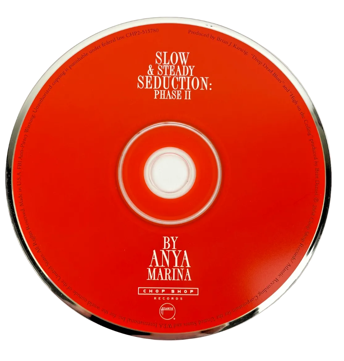 Anya Marina Slow & Steady Seduction: Phase II Digital Audio CD Atlantic 2009