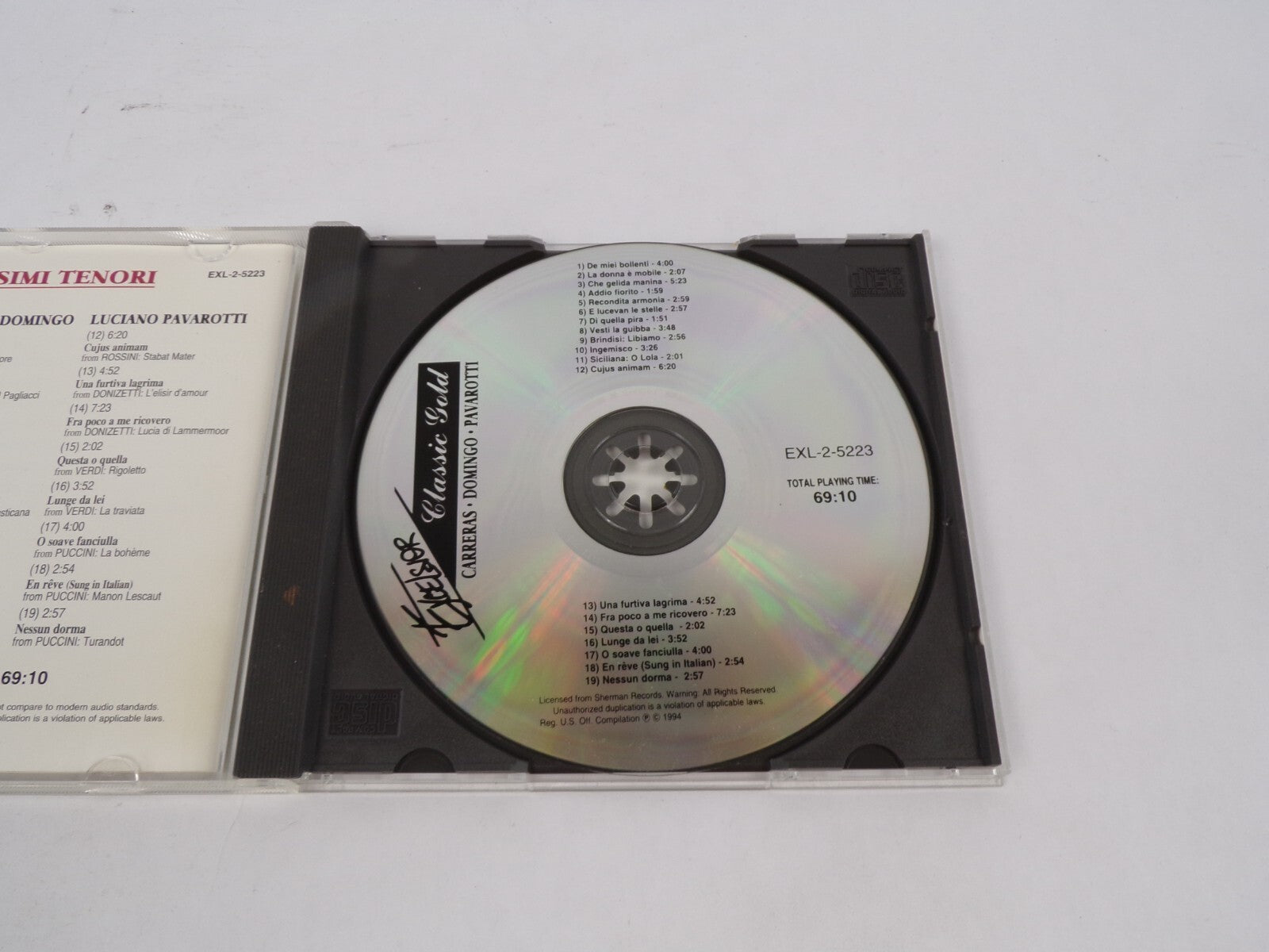 Carreras Domingo Pavarotti Excelsior De Miei Bollenti La Donna E Mobile CD#68