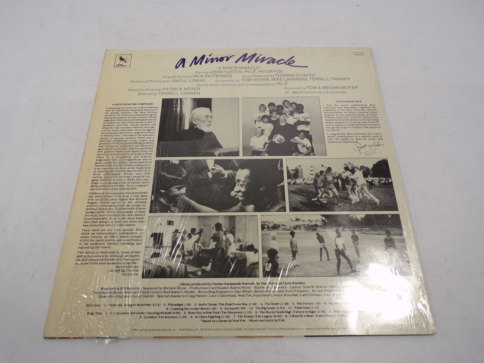 A Minor Miracle Composed and Conducted by Rick Patterson Vinyl Records