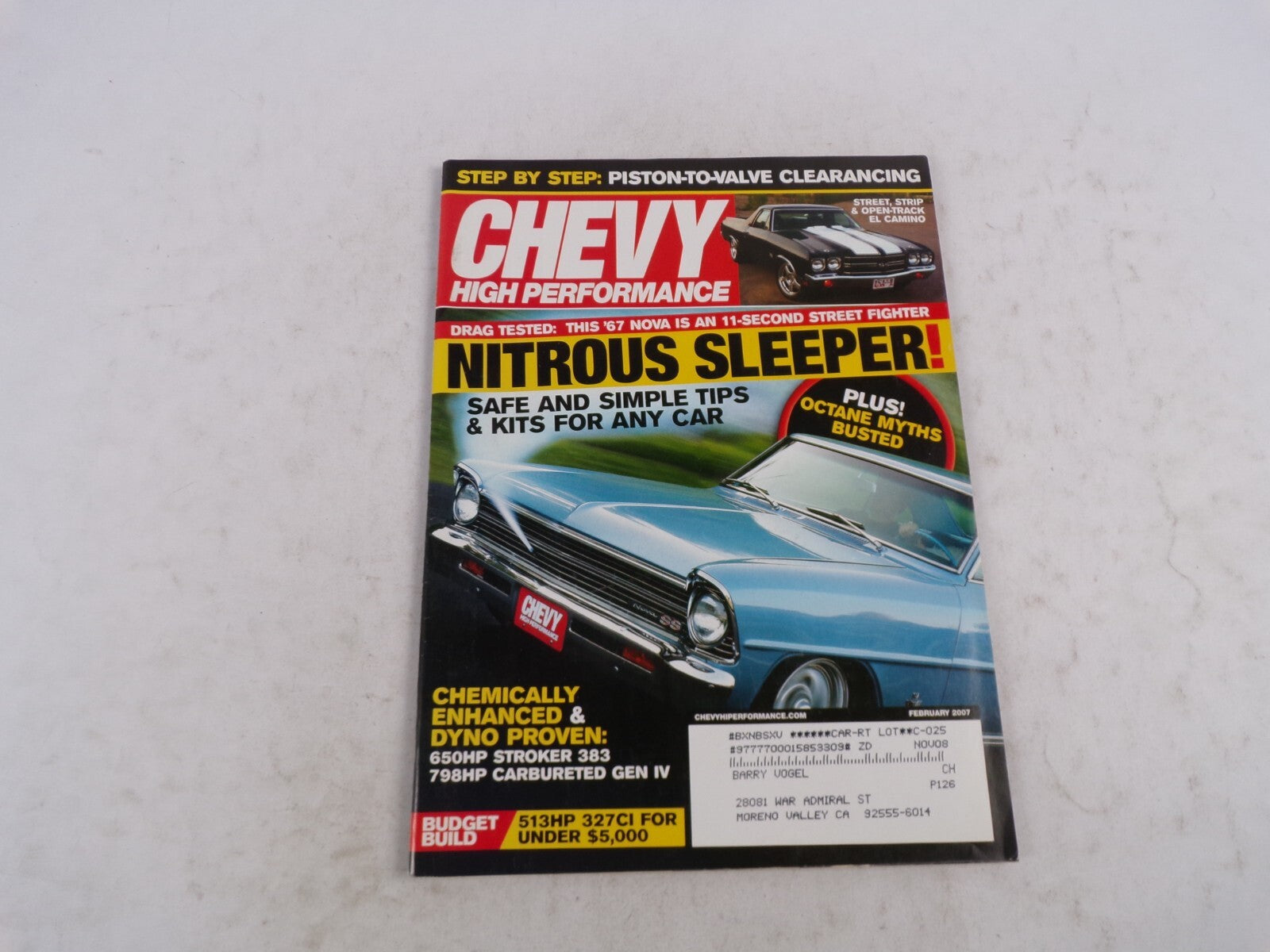 February 2007 Chevy High Performance Nitrous Sleeper! Safe And Simple Tips & Kit