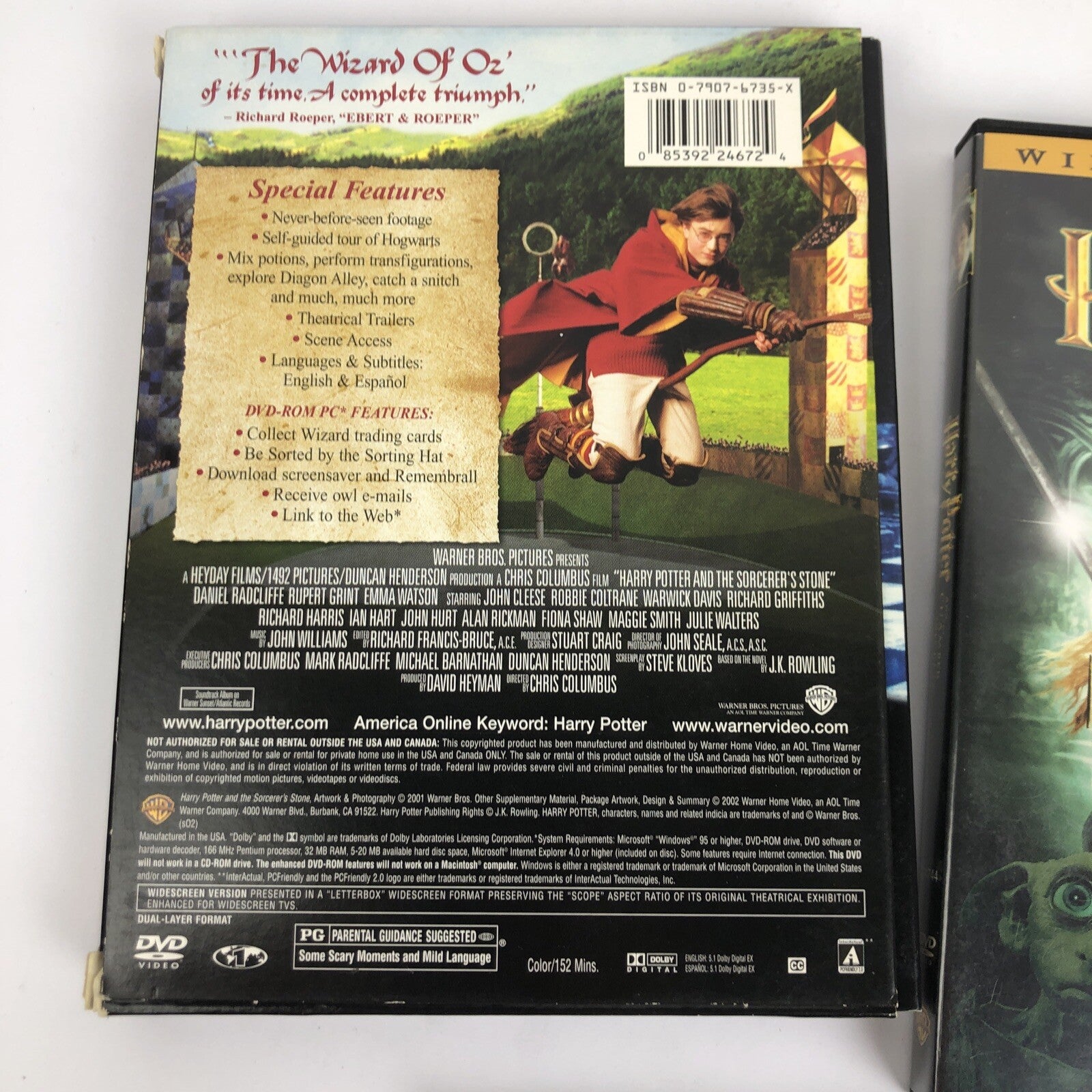 Harry Potter and the Sorcerers Stone Chamber Of Secrets Half-Blood Prince DVDs
