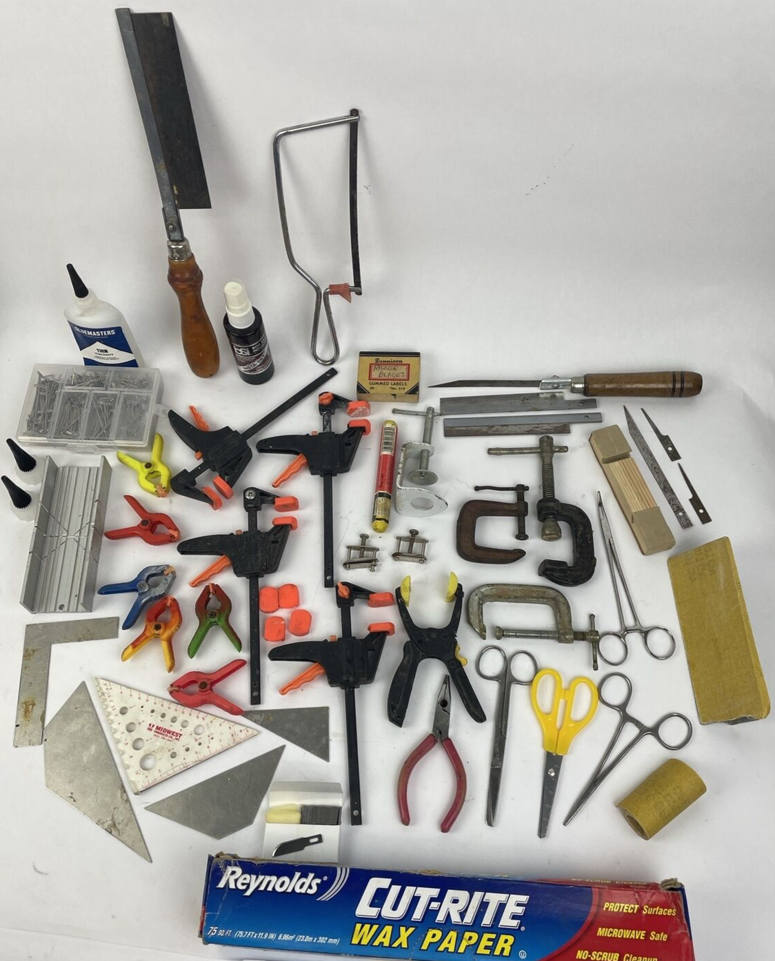 Huge Lot of RC Balsa Wood Airplane Construction Tool Clamp Hemmer Propeller Pin