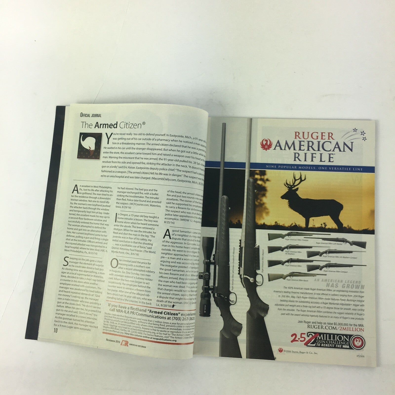 November 2016 American Rifleman Magazine If Hillary Wins She Won't Forget Her