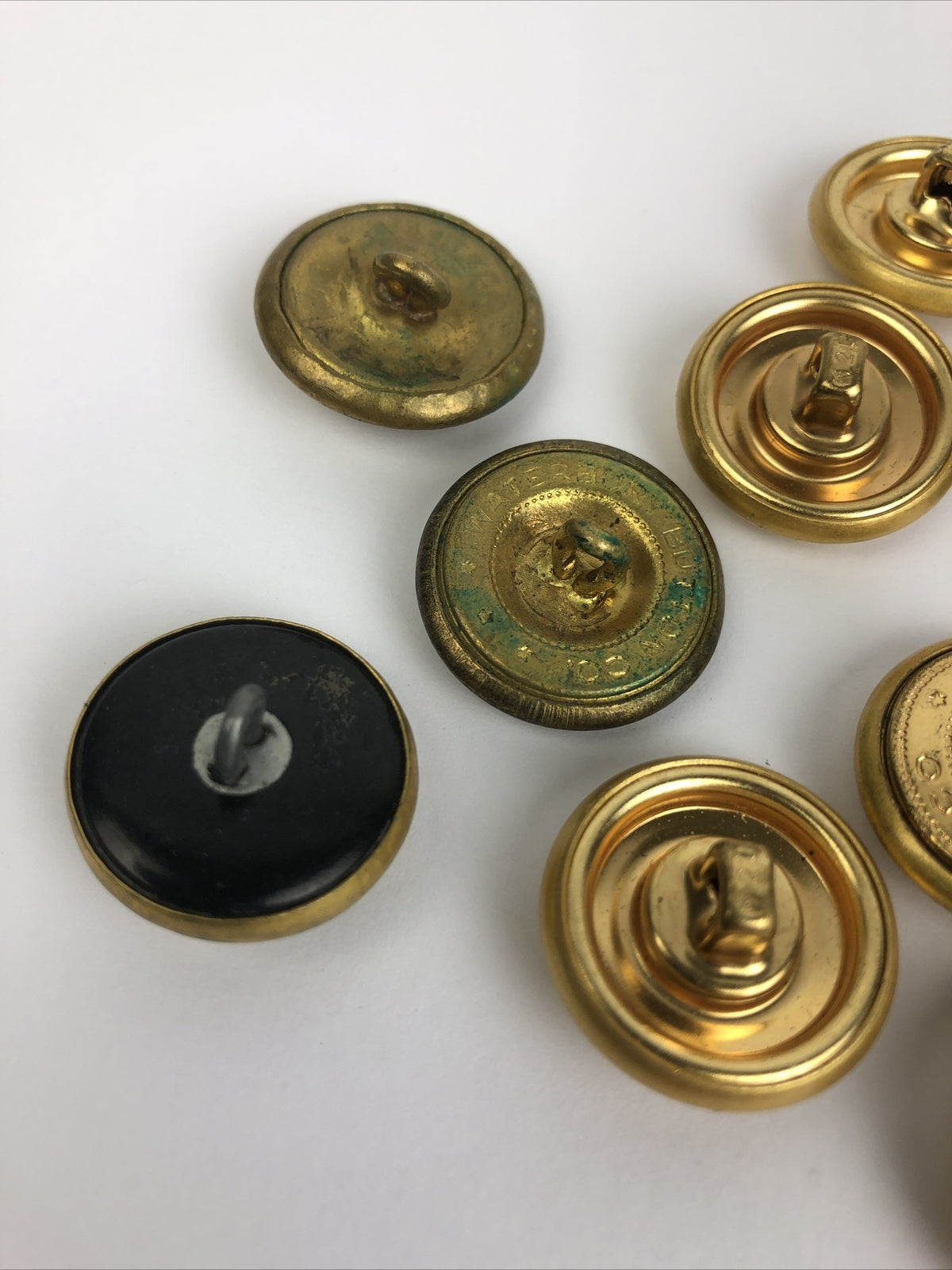 Vintage Mixed Lot of 12 Military US Army Dress Uniform Button WATERBURY CO. +