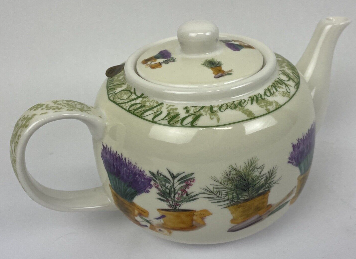 Windsor UK The Leonardo Collection Lavender Spice Decorative Teapot 5.5" Tall
