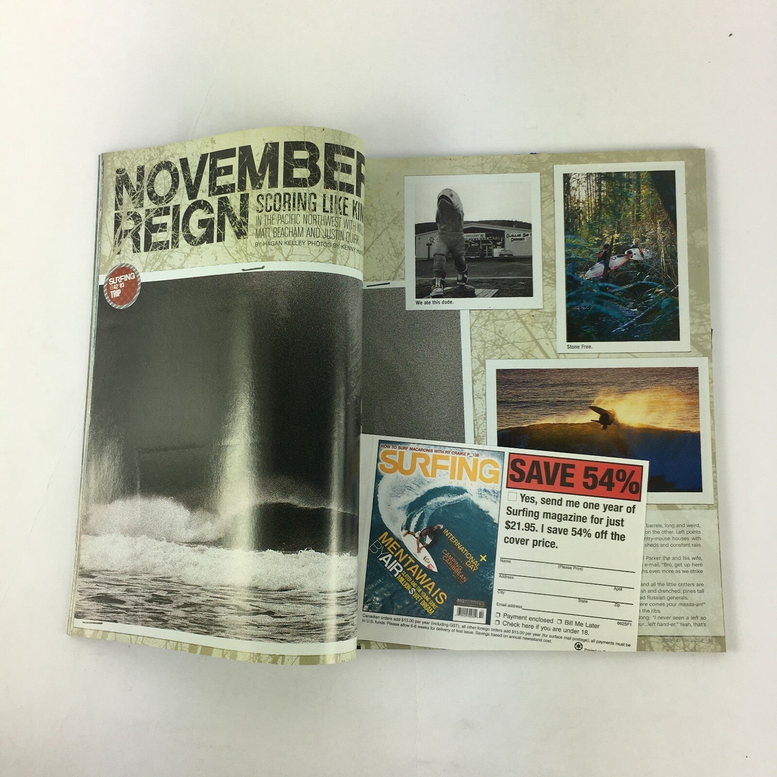 March 2006 Surfing Magazine Mad For Slabs 7 Days Danereynolds Malik Joyeux