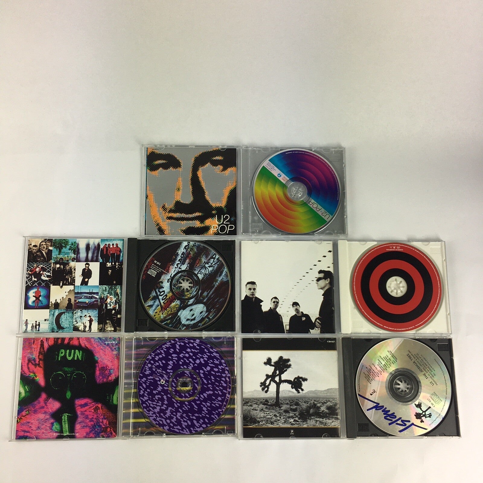 U2: lot of 5 CD - Joshua Tree - POP - Achtung Baby - Zooropa -All that you can't