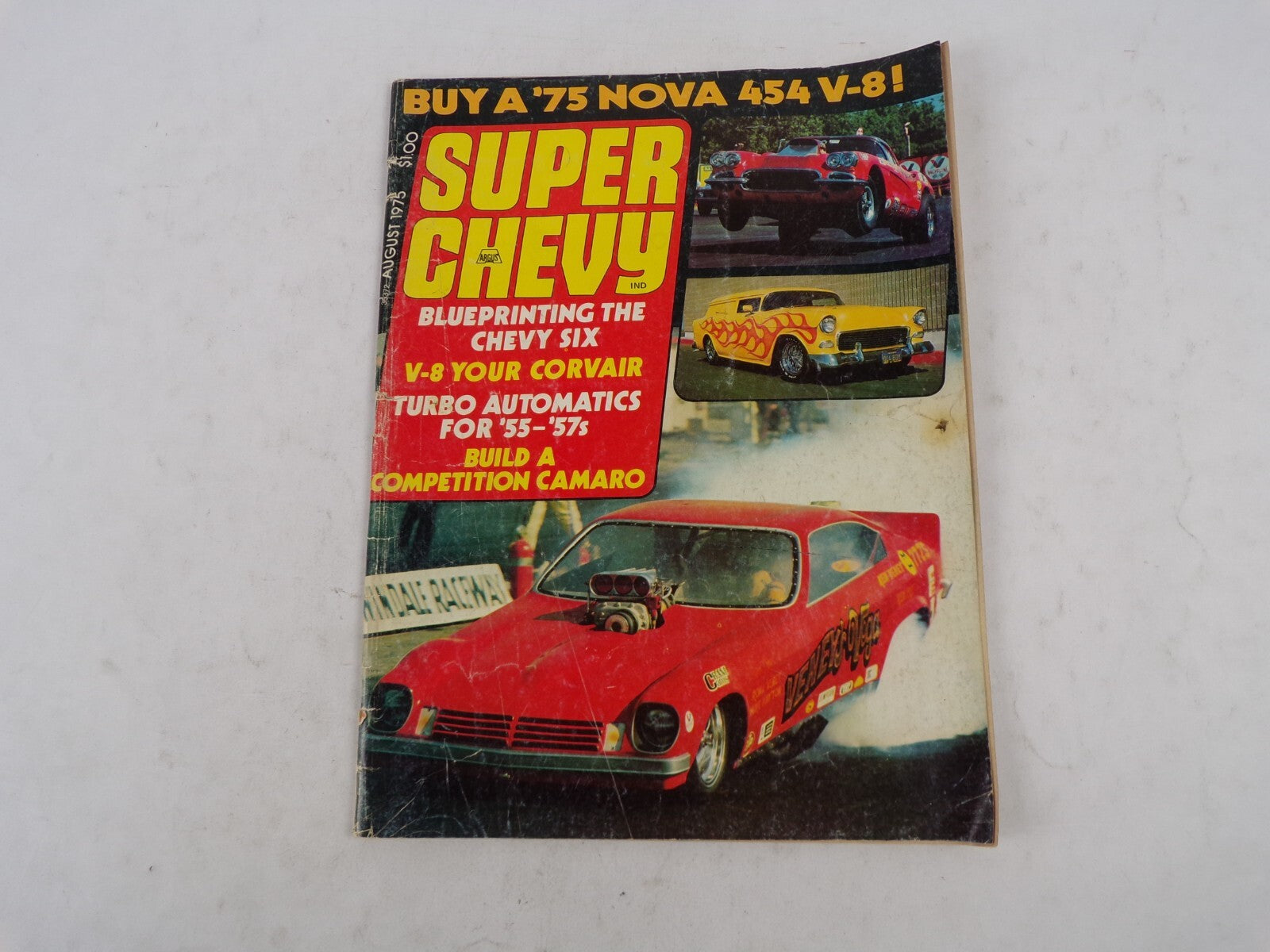 August 1975 Super Chevy Blueprinting The Chevy Six V-8 Your Coevair Turbo Automa