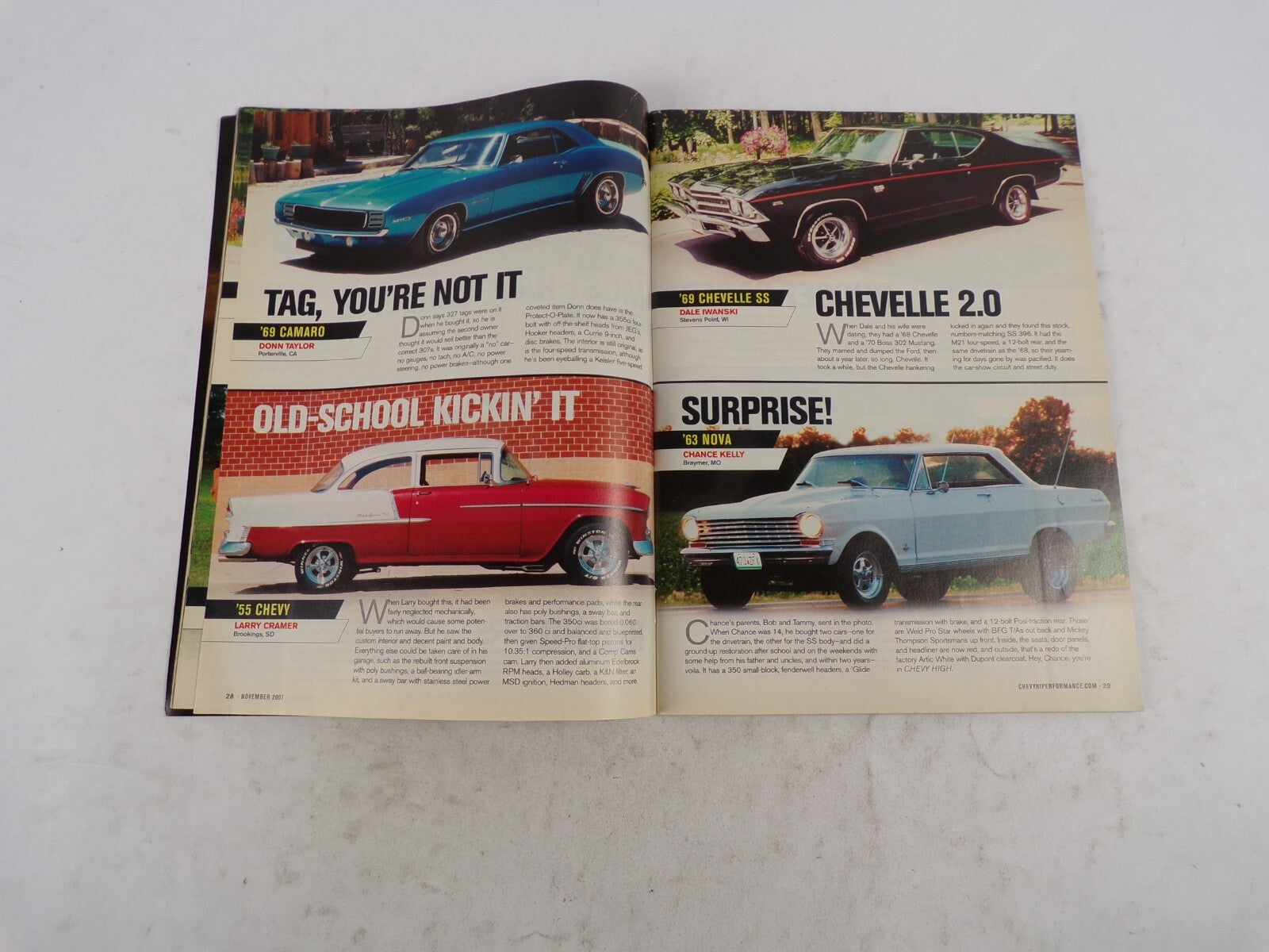 November 2007 Chevy High Performance Local Heroes Killer Street Machines