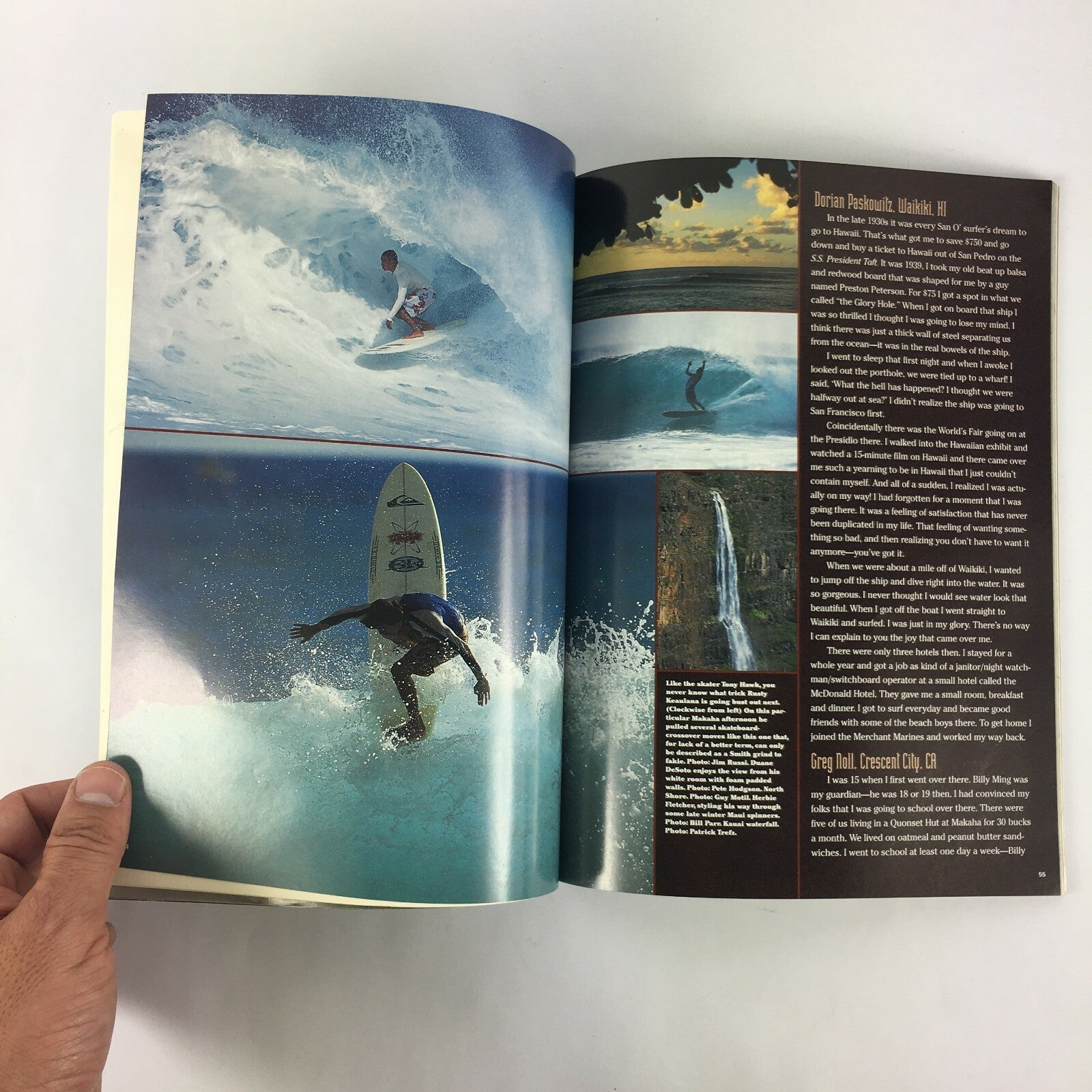 June 2000 Longboard Magazine Hawaii 2000 Butch Van Artsdalen Big-Wave Guns