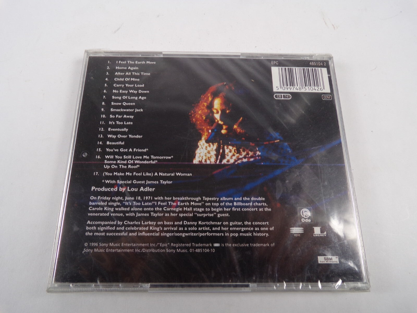 Carole King The Carnigh Hall Concert I Feel The Eart Move Home Again CD#62
