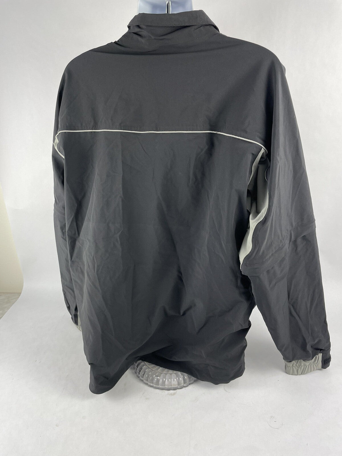 Fidra Jacket Mens Size XL 1/4 Zip Collared Zip Black Gray