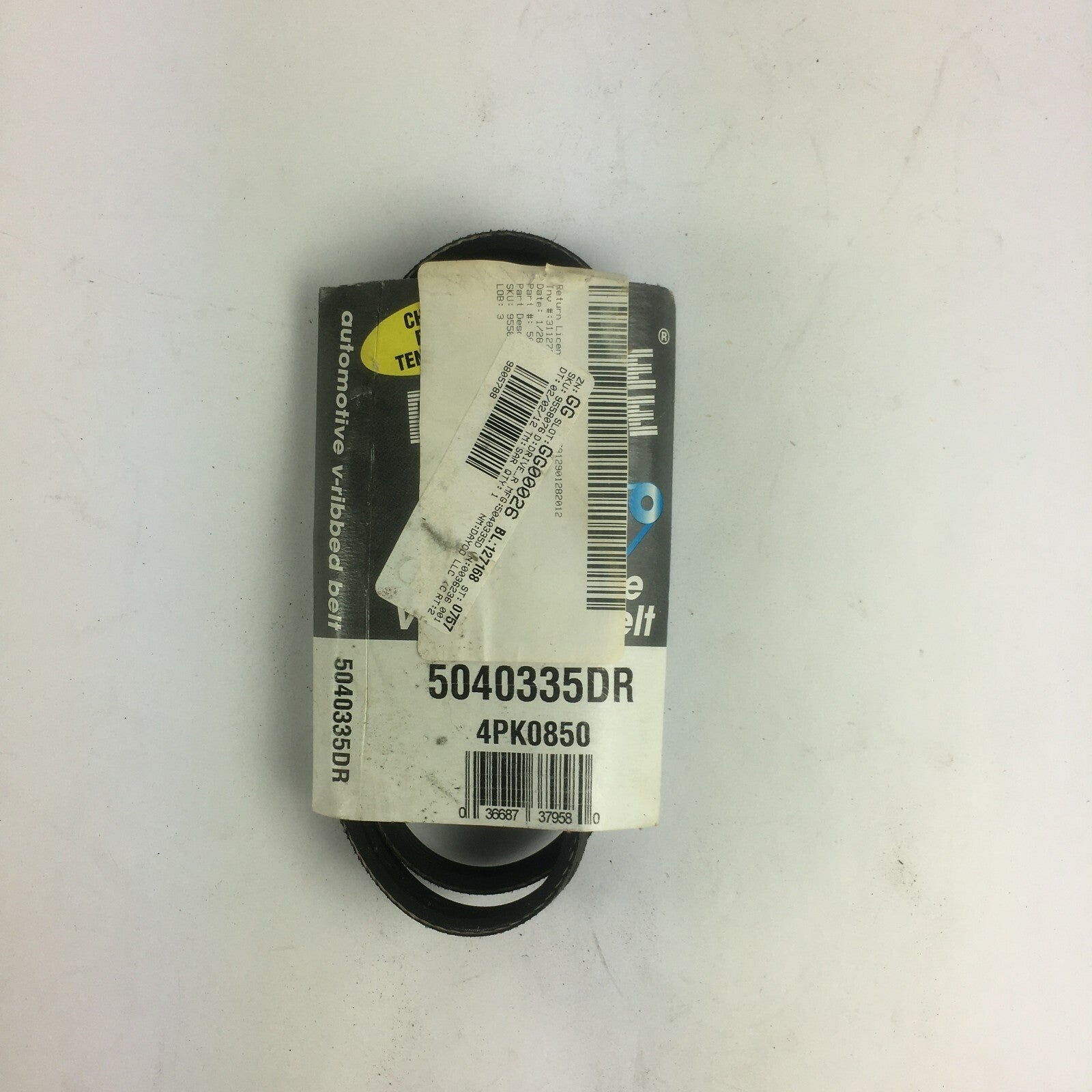 Genuine Drive Rite Automotive V-Ribbed Belt 5040335DR-4PK0850 A2