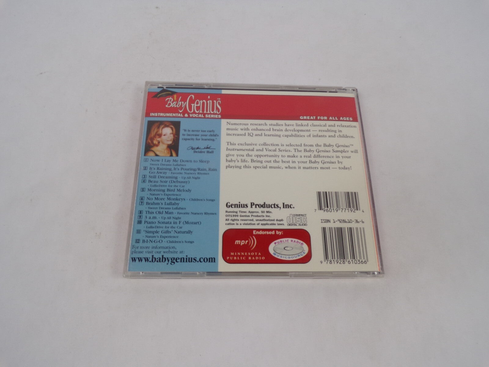 Baby Genius Instrumental & Vocal Series Baby Genius Sampler Now I Lay Me CD#71