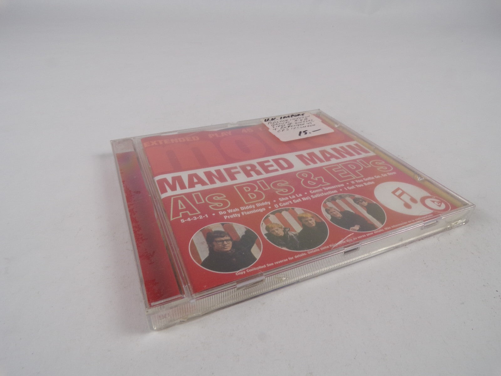 Manfred Mann A's B's & Ep's 5-4-3-2-1 Without You Hubble Bubble Groovin' CD#30
