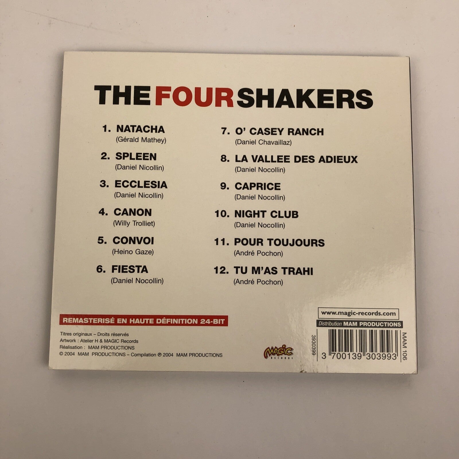 Four Shakers - The Four Shakers CD 2004 MAGIC Records MAM Productions RARE #9