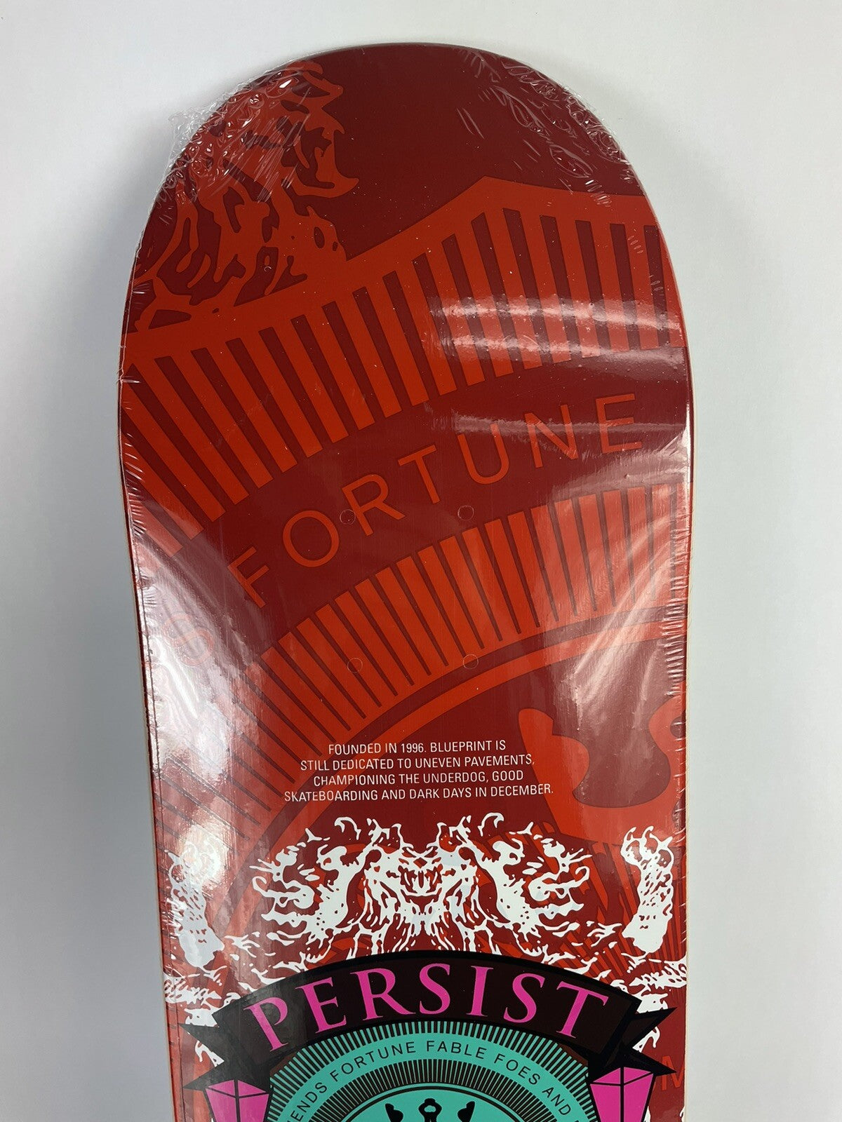 BLUEPRINT skateboards deck 8" RARE quality Courage Color Warm Red