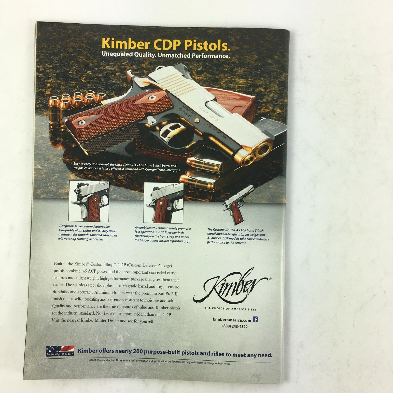September 2012 American Rifleman Magazine Rimfire Rugers SR22 & LCR-22 .375