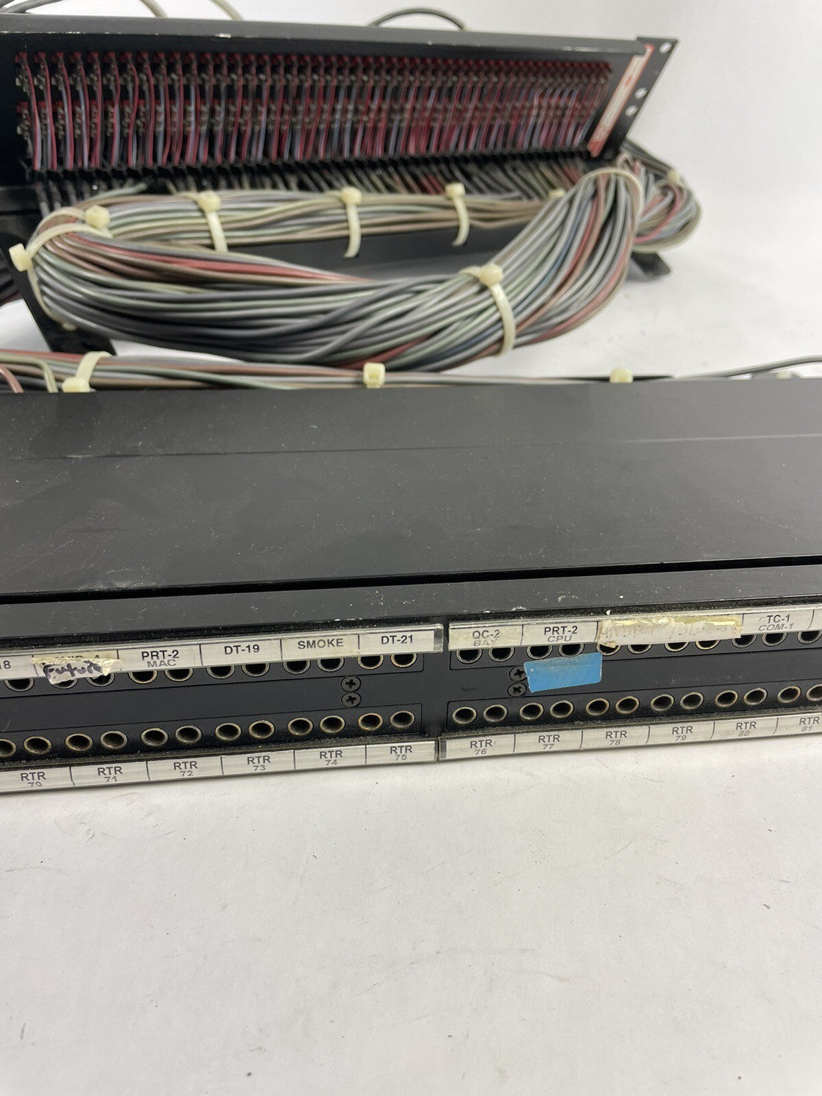 Bantam TT ADC 96 patchbay connected to ADC UP-96NMKII PPC RACKMOUNT PATCHBAY 2