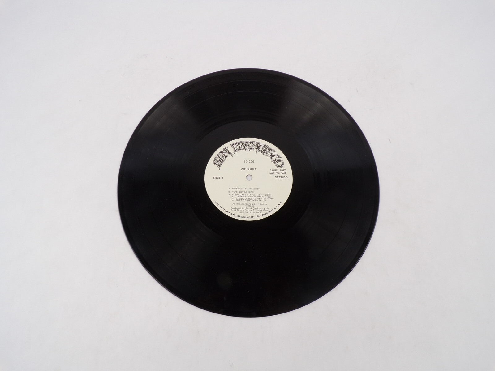 Victoria San Francisco One Way Two Doves Song Cycle Sweet Baby Man Vinyl Record