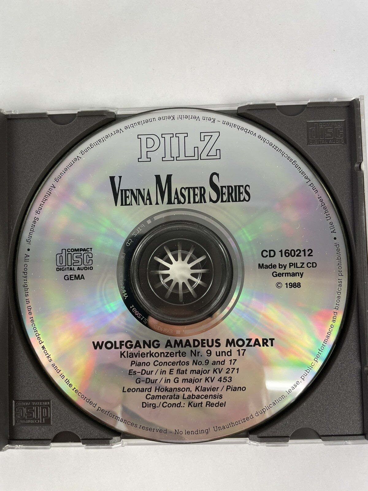 Mozart - Vienna Master Series - Klavierkonzerte Nr. 9 und 17 CD #7