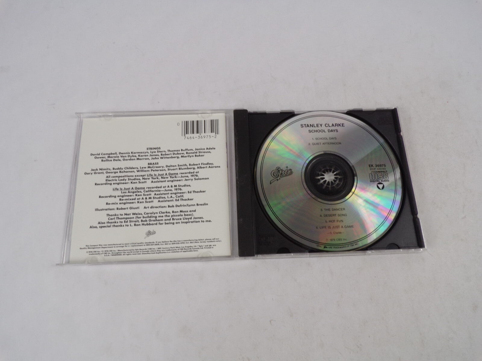 Stanley Clarke School Days The Dancer Desert Song Hot Fun CD#34