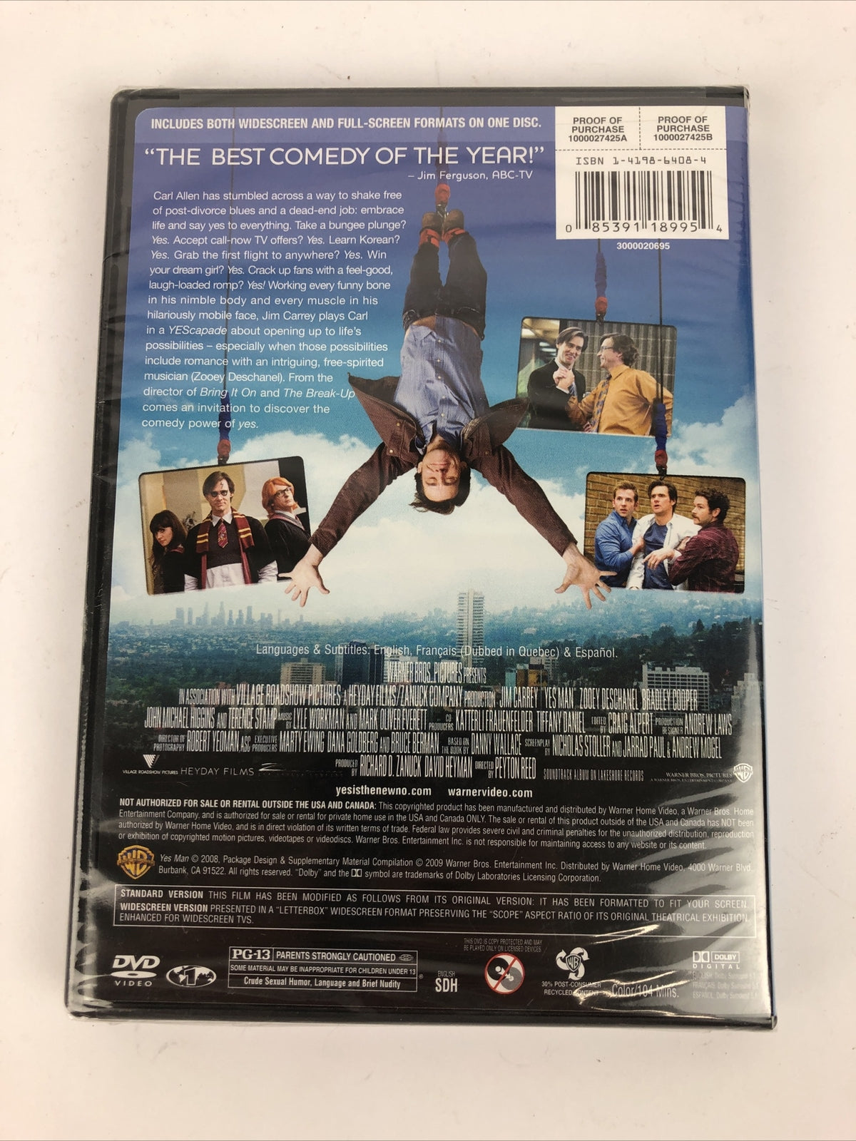Yes Man DVD (2008) Jim Carrey - Brand New Sealed