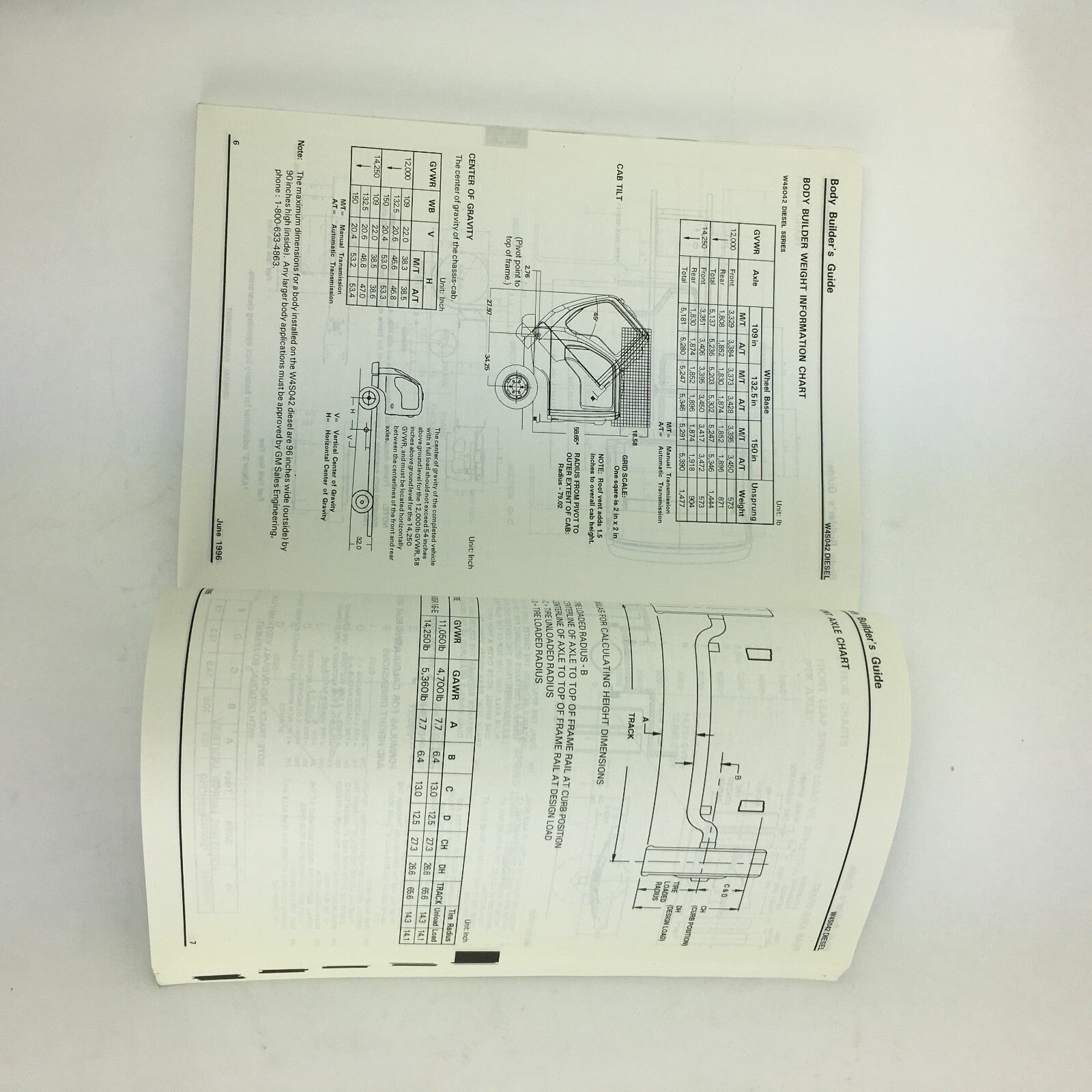 November 1996 Medium Duty C,T,W-Series GM 1997 Body Builders Book