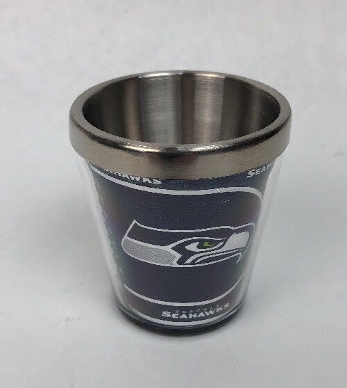 Seattle Seahawks Acrylic And Stainless Steel Officially Licensed Shot Glass - FS