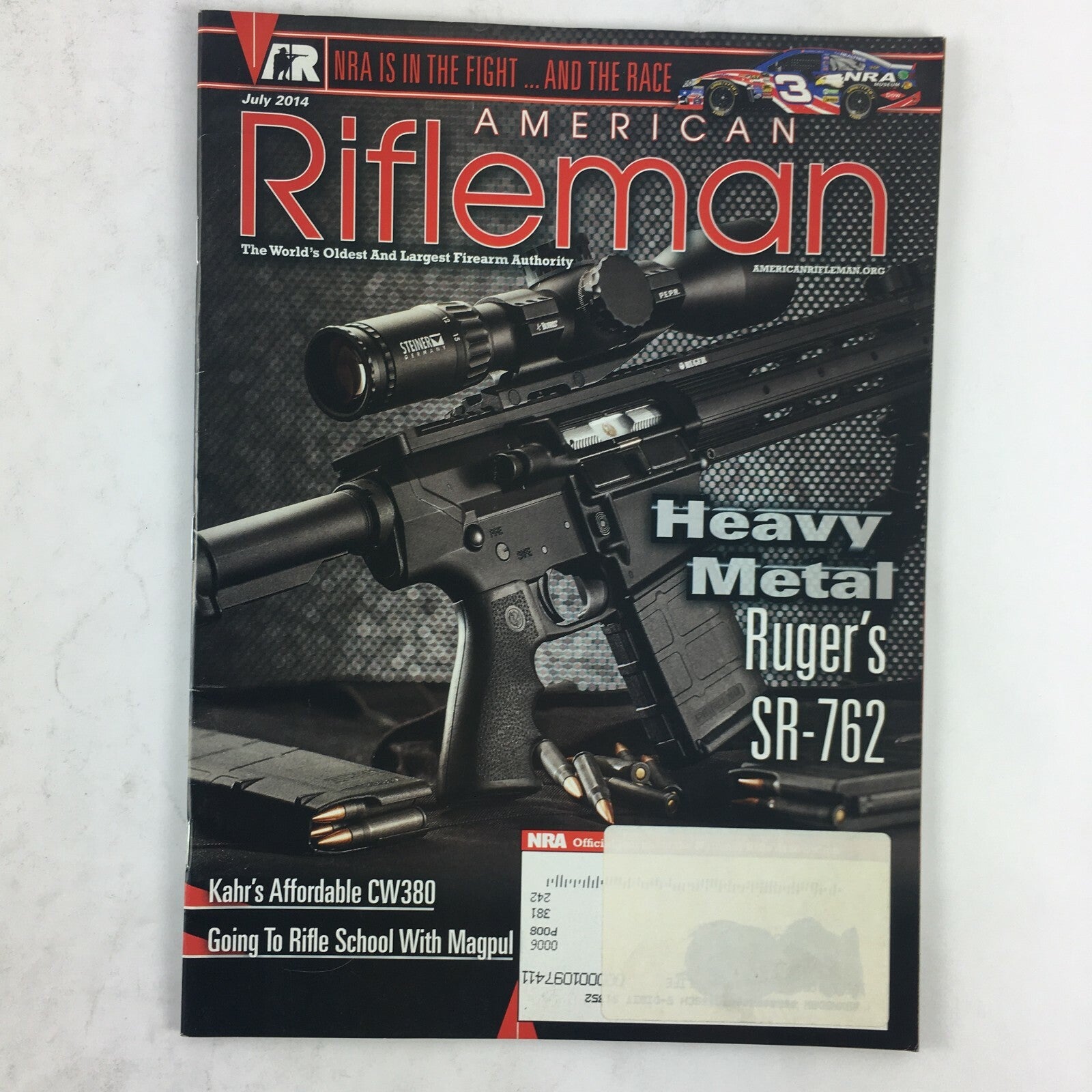 July 2014 American Rifleman Magazine Heavy Metal Rugers SR-762 Kahr's CW380
