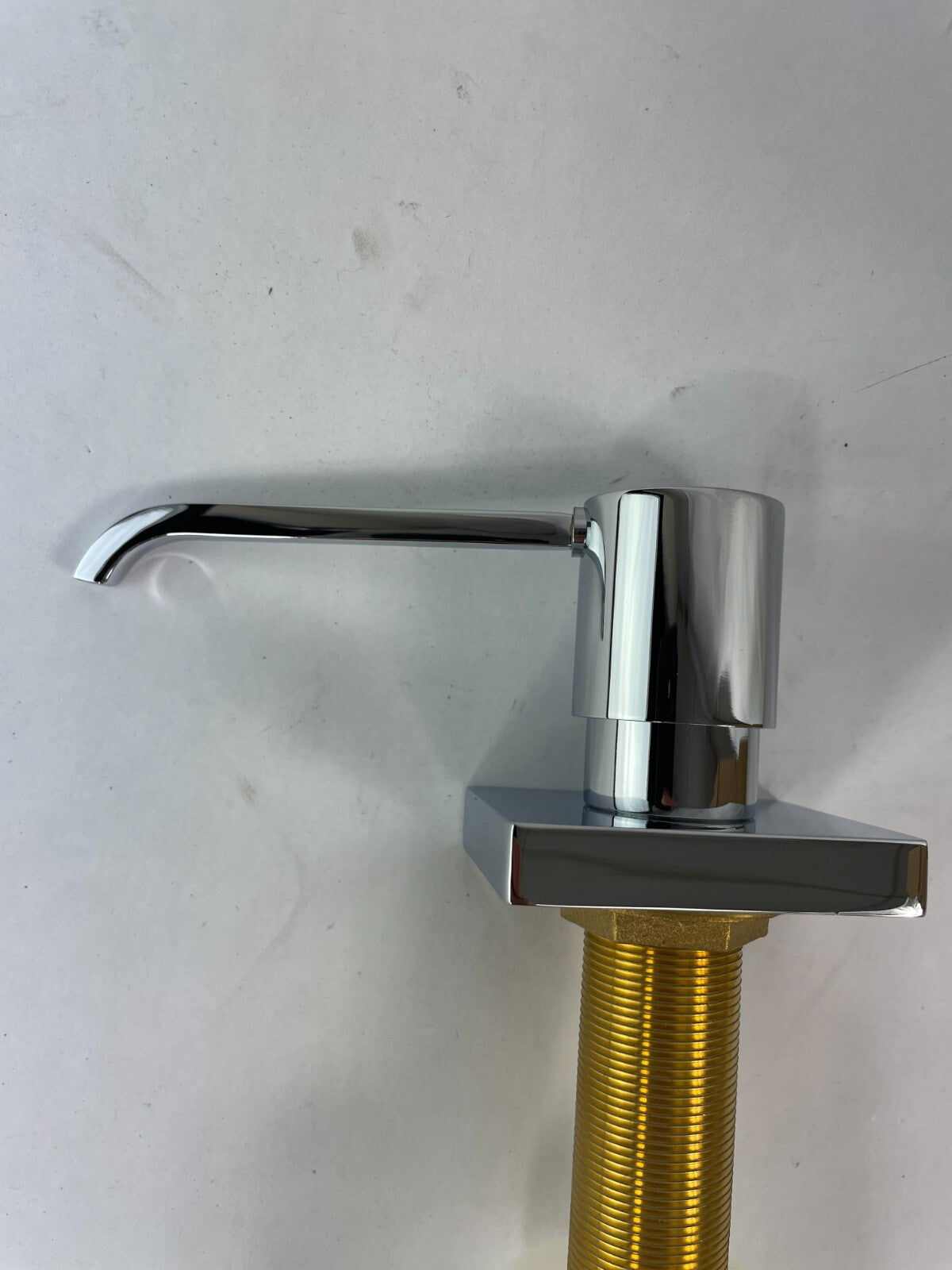 Rubinet deck mount soap dispenser polished chrome 9YSD5CH bathroom sink accessory