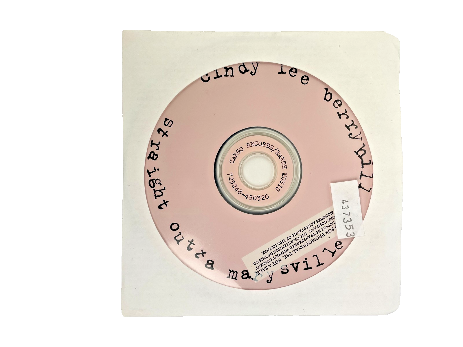 Cindy Lee Berryhill – Straight Outta Marysville Digital Audio CD Demon Rec. 1996