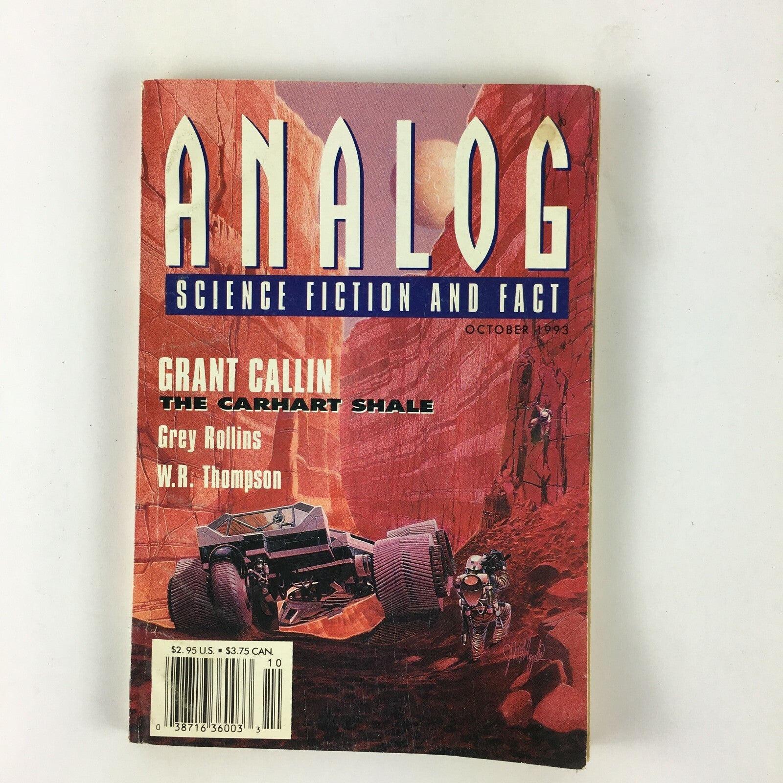 October 1993 Analog Science Fiction Fact Magazine Grant Callin Grey Rollins