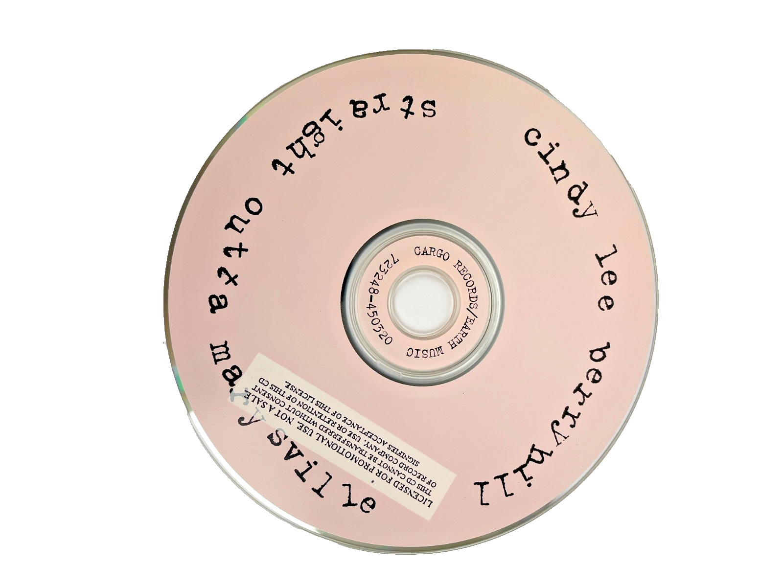 Cindy Lee Berryhill – Straight Outta Marysville Digital Audio CD Demon Rec. 1996