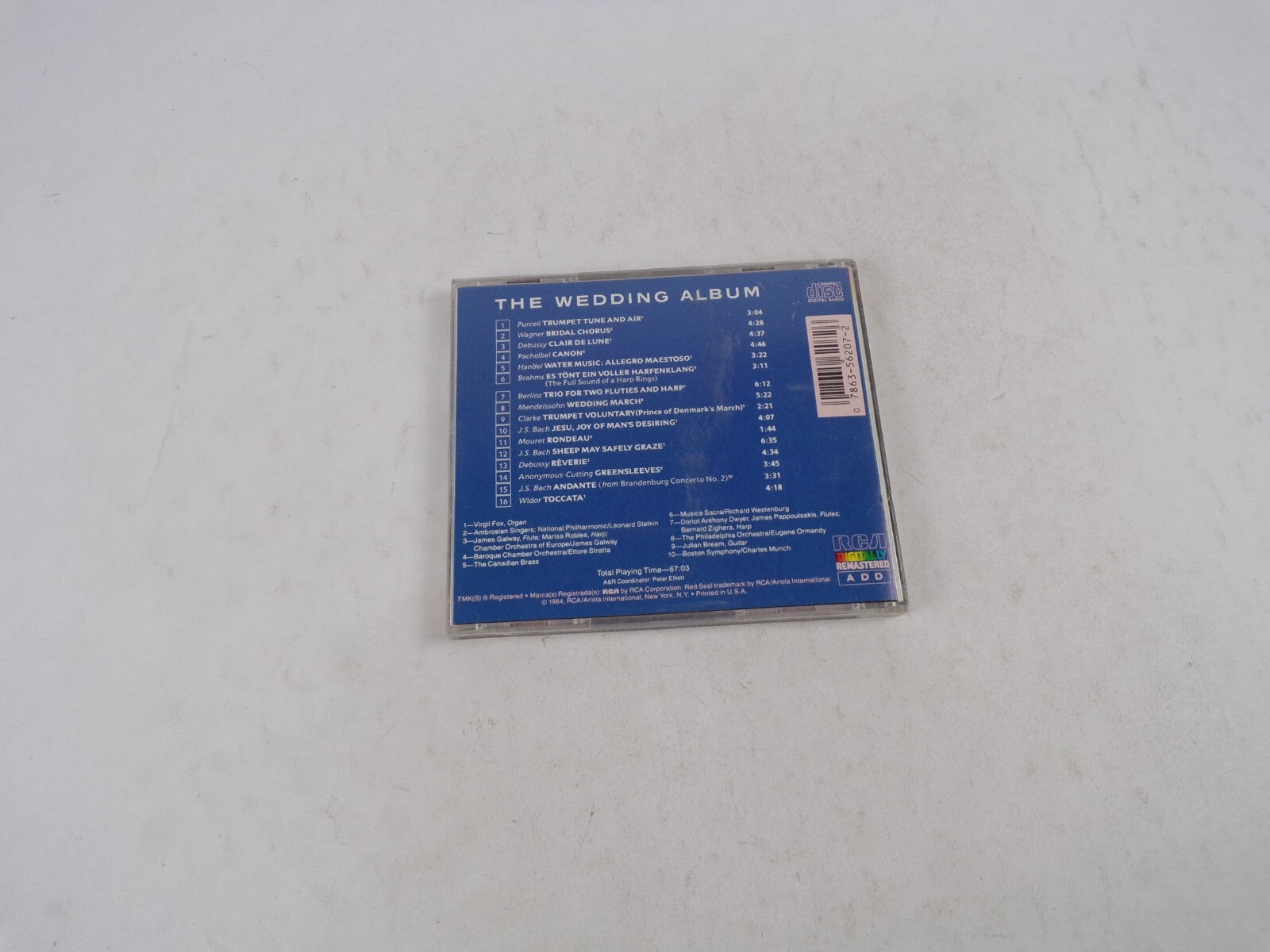 The Wedding Album Trumpet And Air' Bridal Chorus' Clair Delune' Canon' CD#34