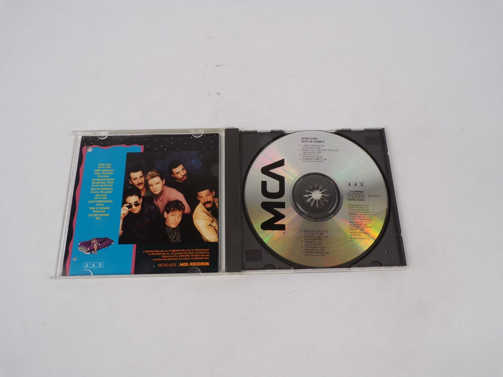 Spyro Gyra Rites Of Summer Claire's Dream Daddy's Got A New Girl Now Lime CD#68
