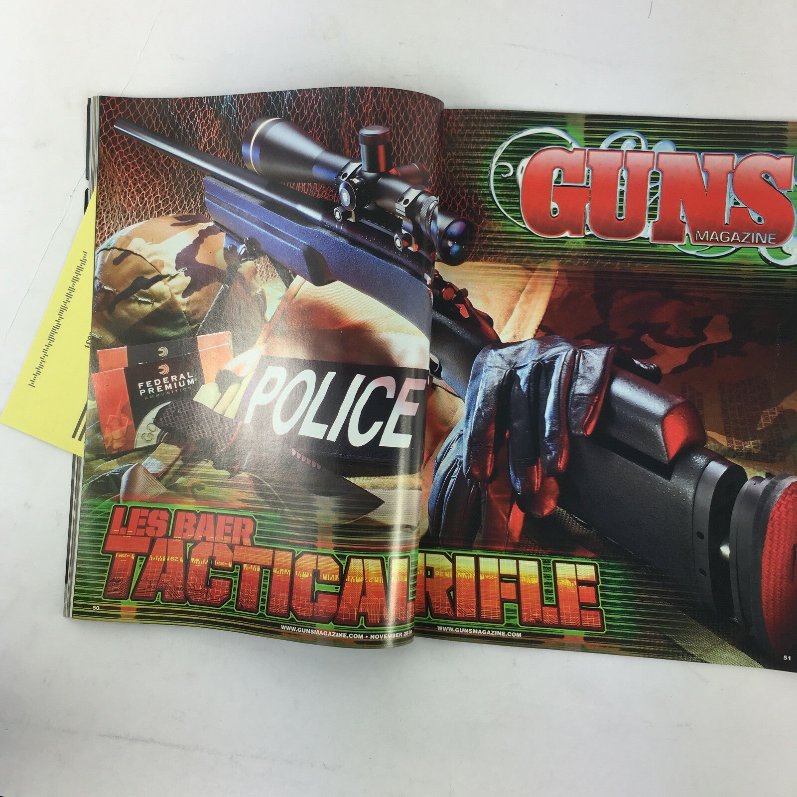 November 2010 Guns Magazine Recon .308 .30-40 KRAG 6.5X55 .45-70 Govt Winchester
