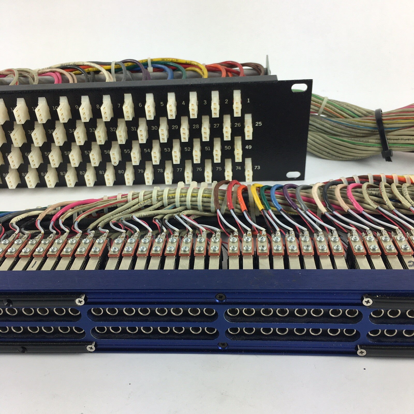 Blue Rean Neutrik TT Bantam 96 Point Patch Bay Wired e3 panel 96 connectors HN