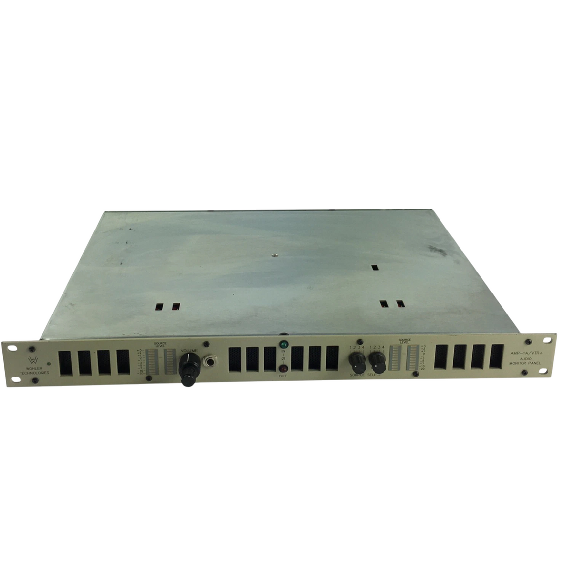 Wohler AMP-1A Stereo Analog Audio Confidence Monitor Amplifier Speaker Panel 1U
