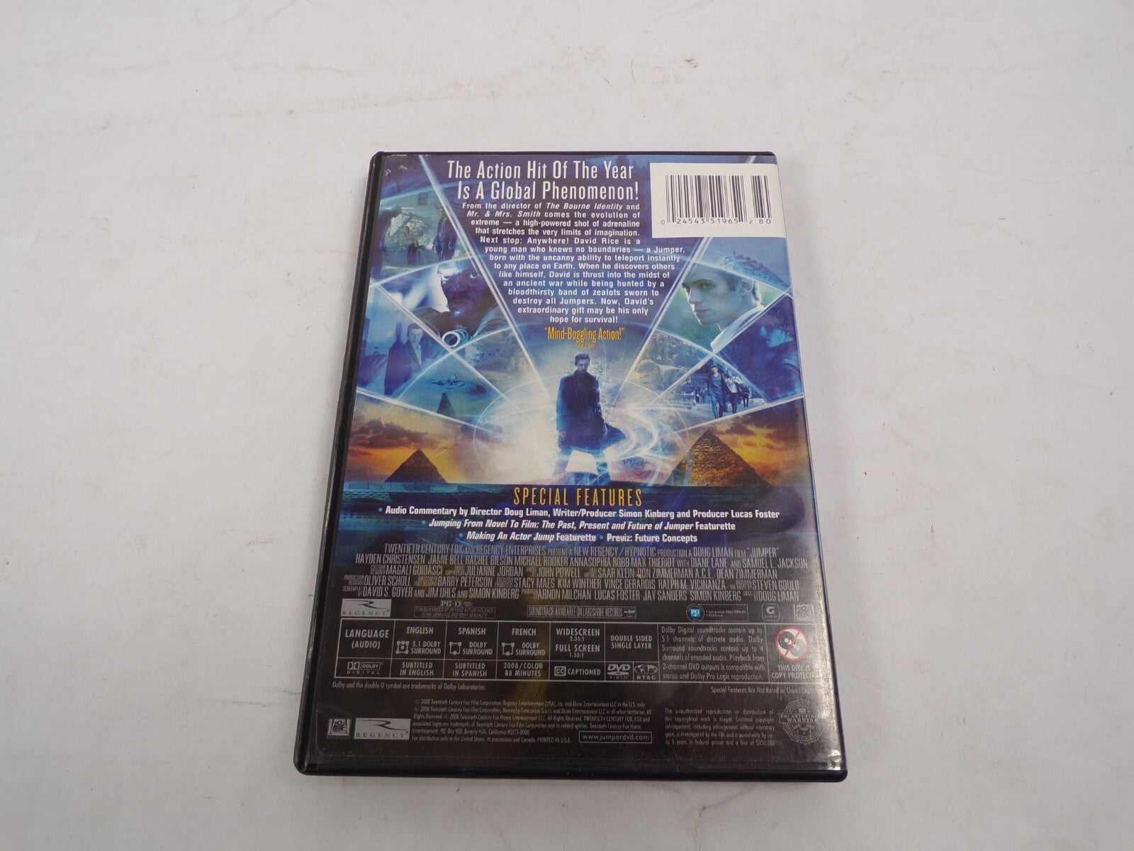 Jumper General Tire Anywhere is Possible Director of Boune Identity DVD Movies
