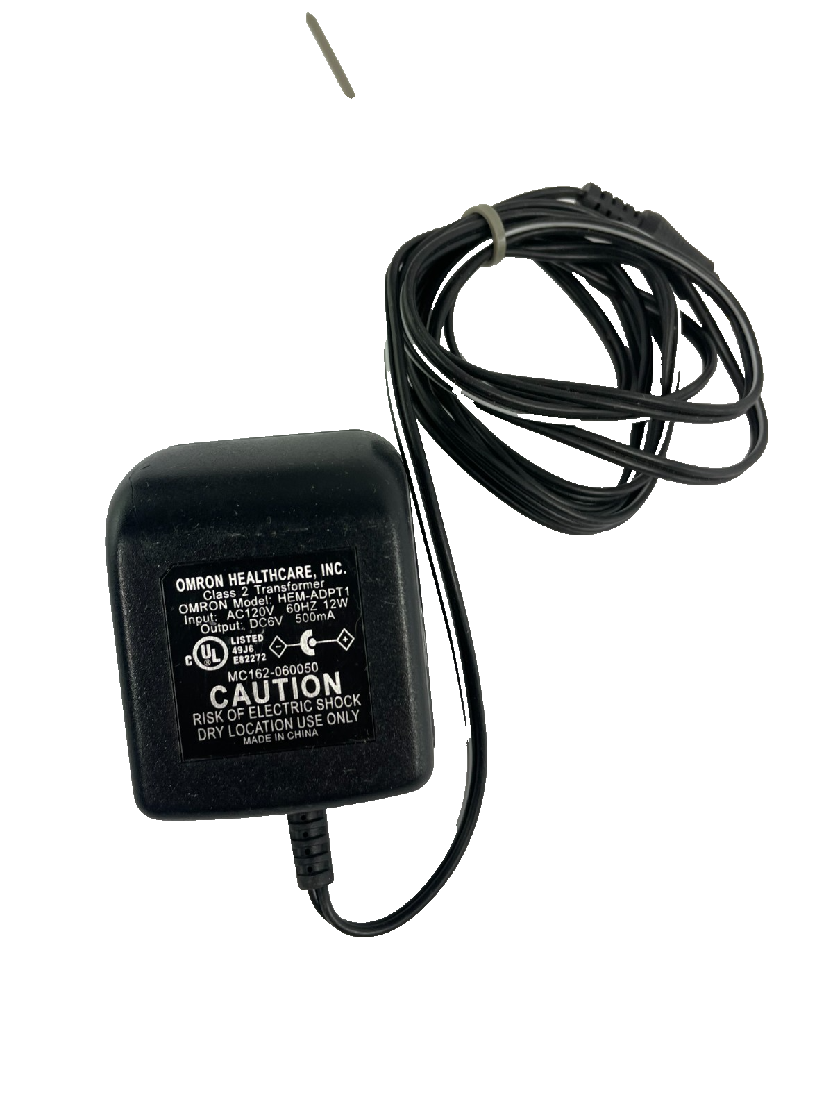 Geniune Omron Model HEM-ADPT1 Output 6V 0.500A AC Power Supply Adapter #A71