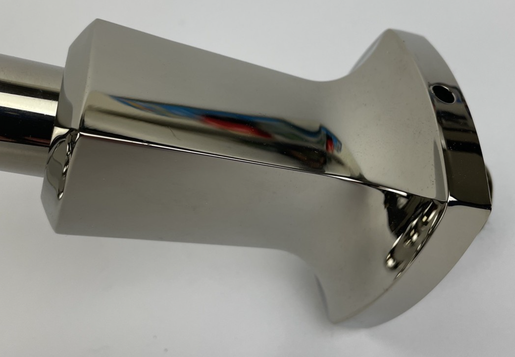 Kohler polished nickel 6 inch shower head with 10 inch shower arm
