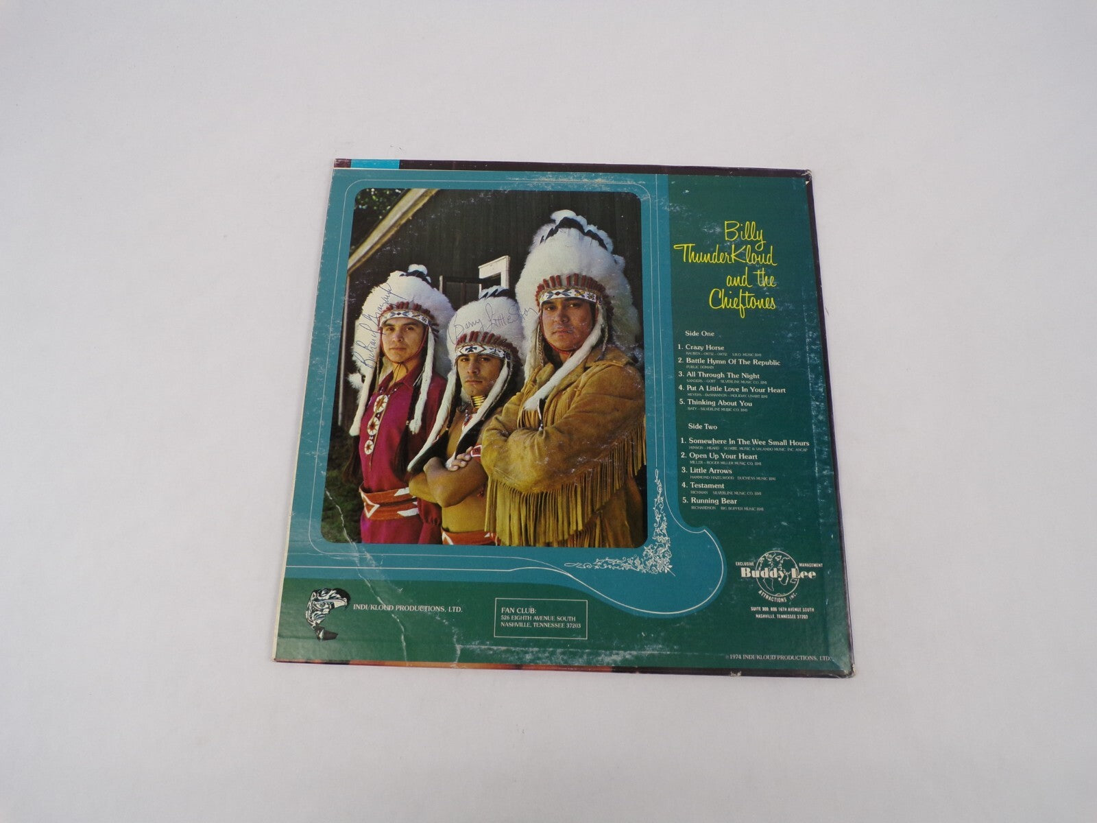 Billy Thunder Kloud And The Chieftones "All Through The Night" Vinyl Record
