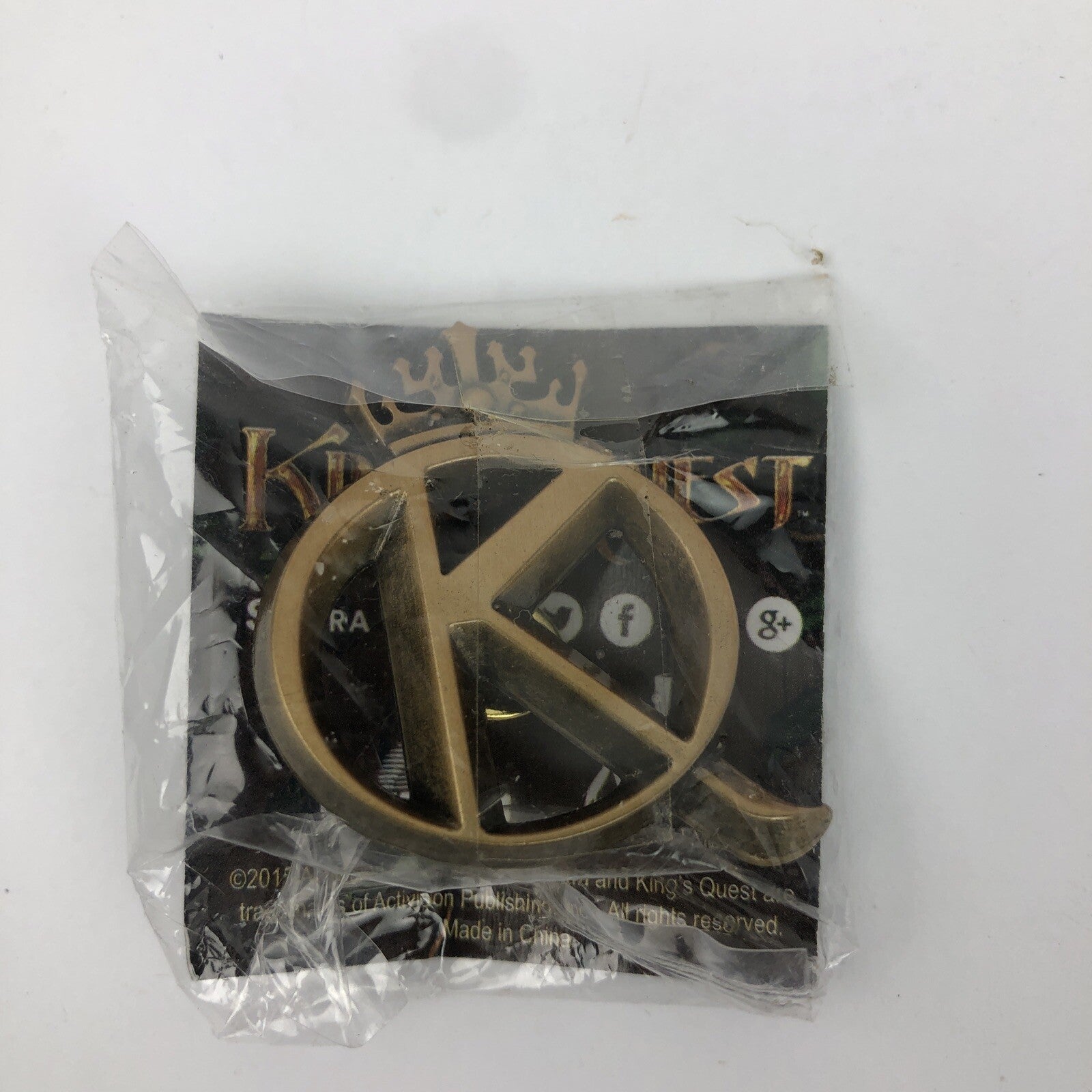 King's Quest Sierra PAX West Prime 2015 Collectible Button Pin Activision Sealed